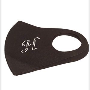 New Women Letter Diamonds Face
Mask with
Rhinestone Letter H New in Package